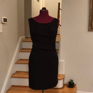 Sleeveless Cross Waist Sheath Dress With Pockets